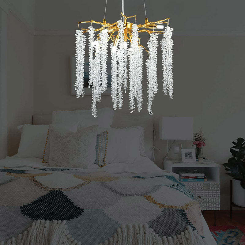 Vinery Tree Branch Crystal Chandelier 20.5"