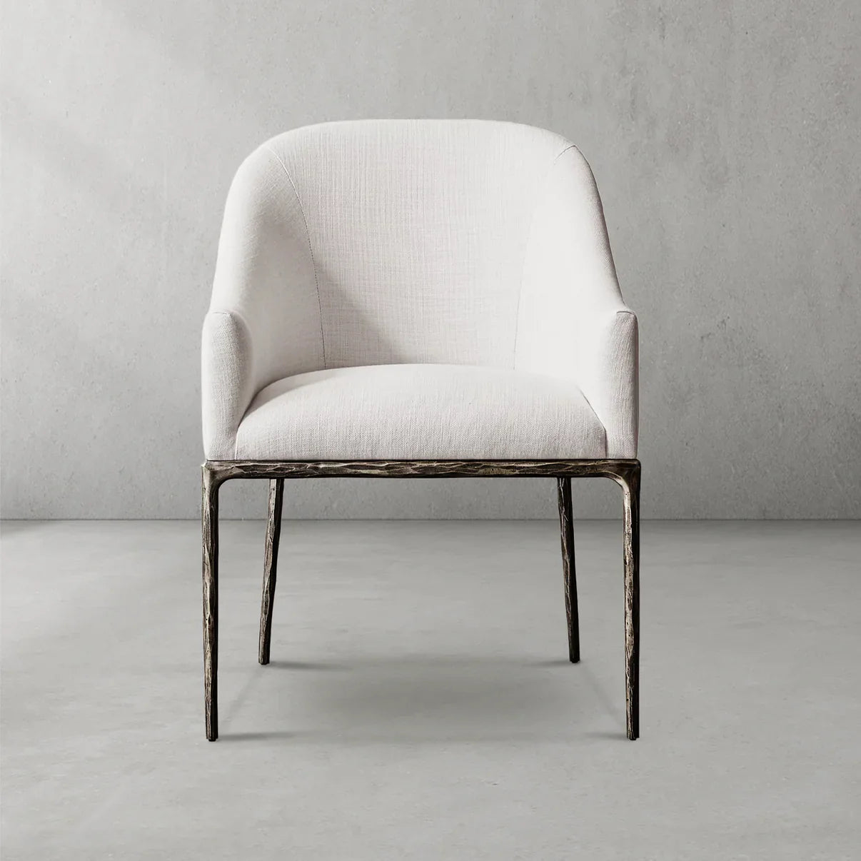 Thaddeus Slope Fabric Dining Armchair