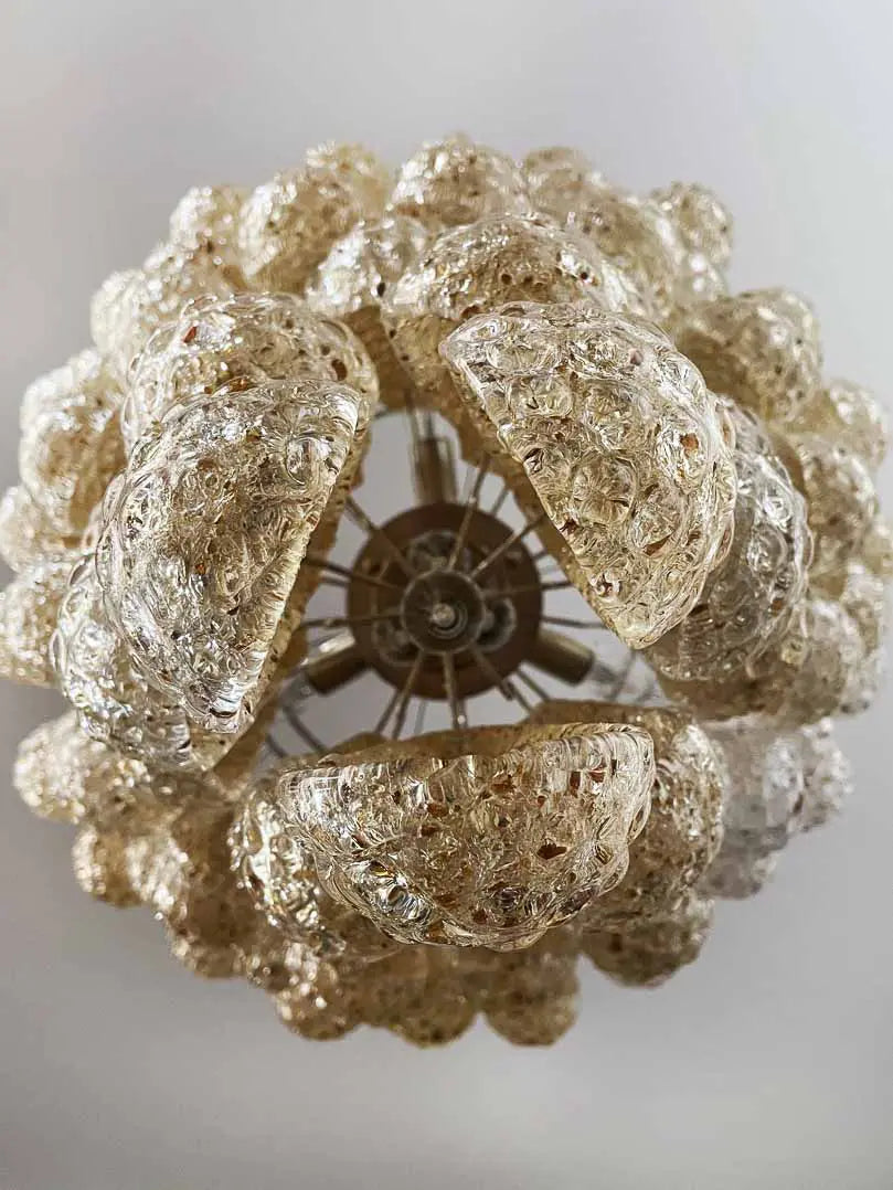 Murano Chandelier – Drop – 75 glasses – Amber