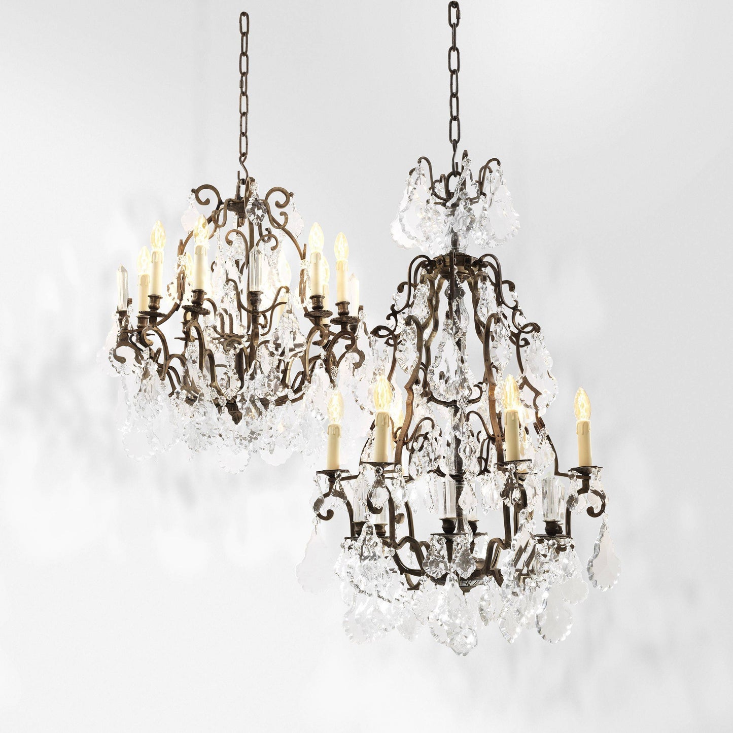 Luster Chateau de Wideville Traditional Brass Chandelier -