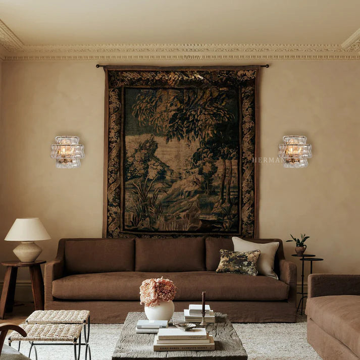 Amor Glass Wall Sconce 12"