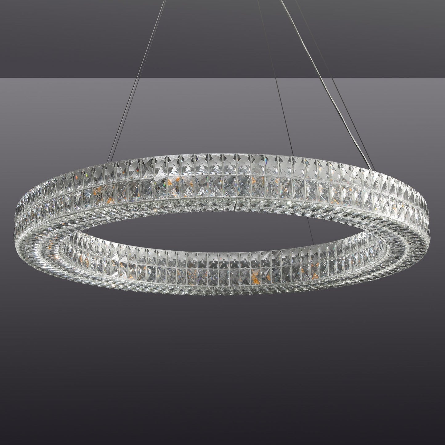 Spiridon Ring Crystal Chandelier 32" 44" 59"