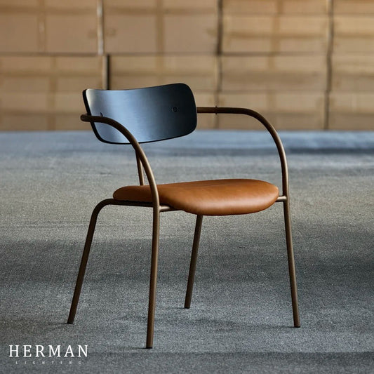 Antique Designer Metal Lounge Chair