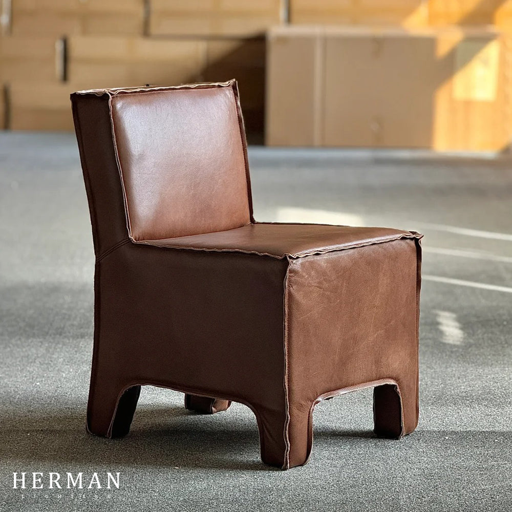 Playful Leather Dining Chair
