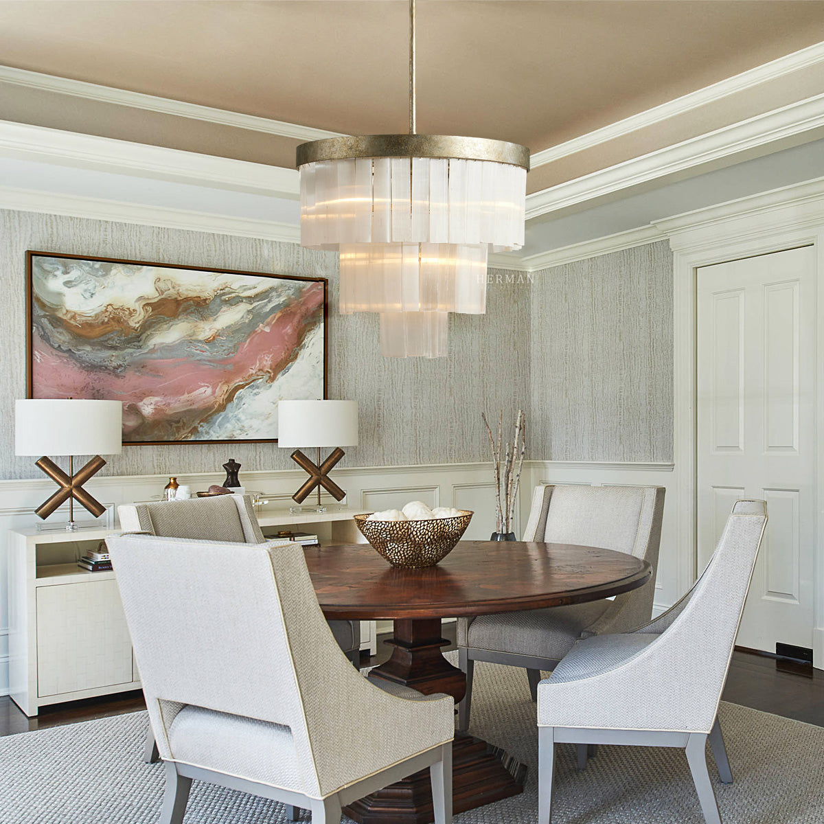 Adam Round Multi-tier Chandelier