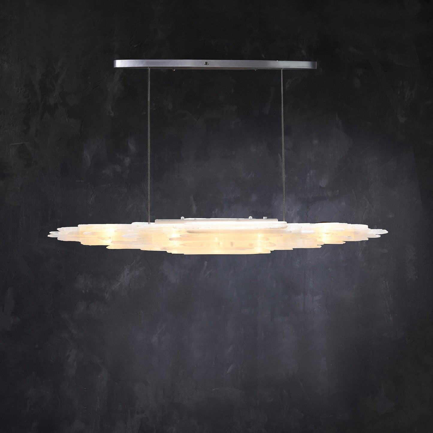 Art Selenite Small Chandelier