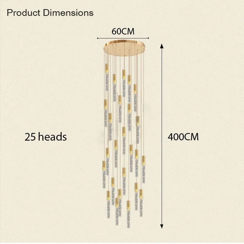 Adelaide Foyer & Staircace Chandelier 23" 19" 15" D