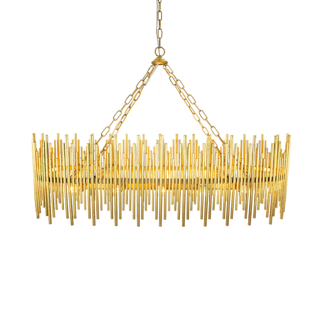 Althely 10 Lights Rectangle Pendant Chandelier