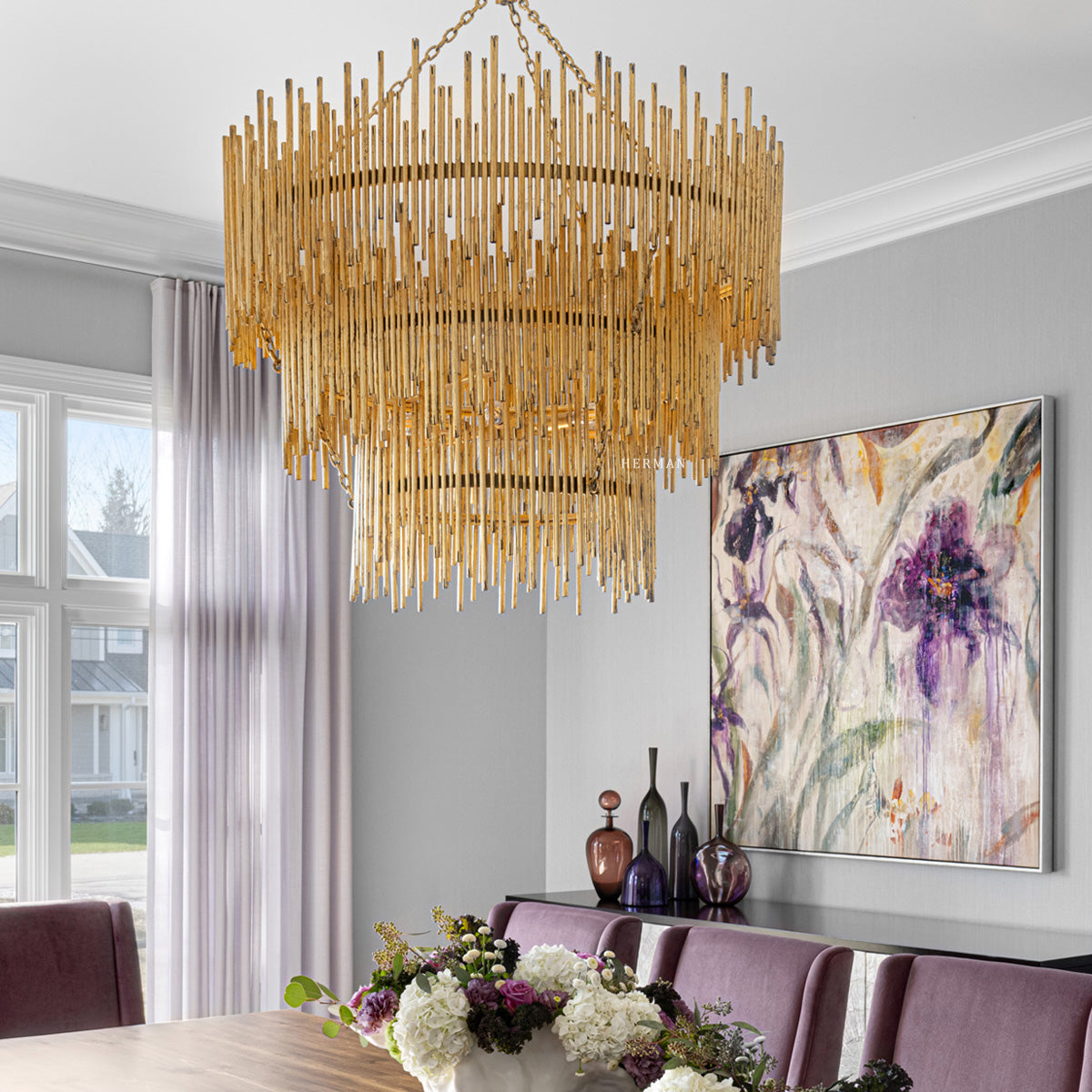 Althely 12 Lights  3- Tier Chandelier