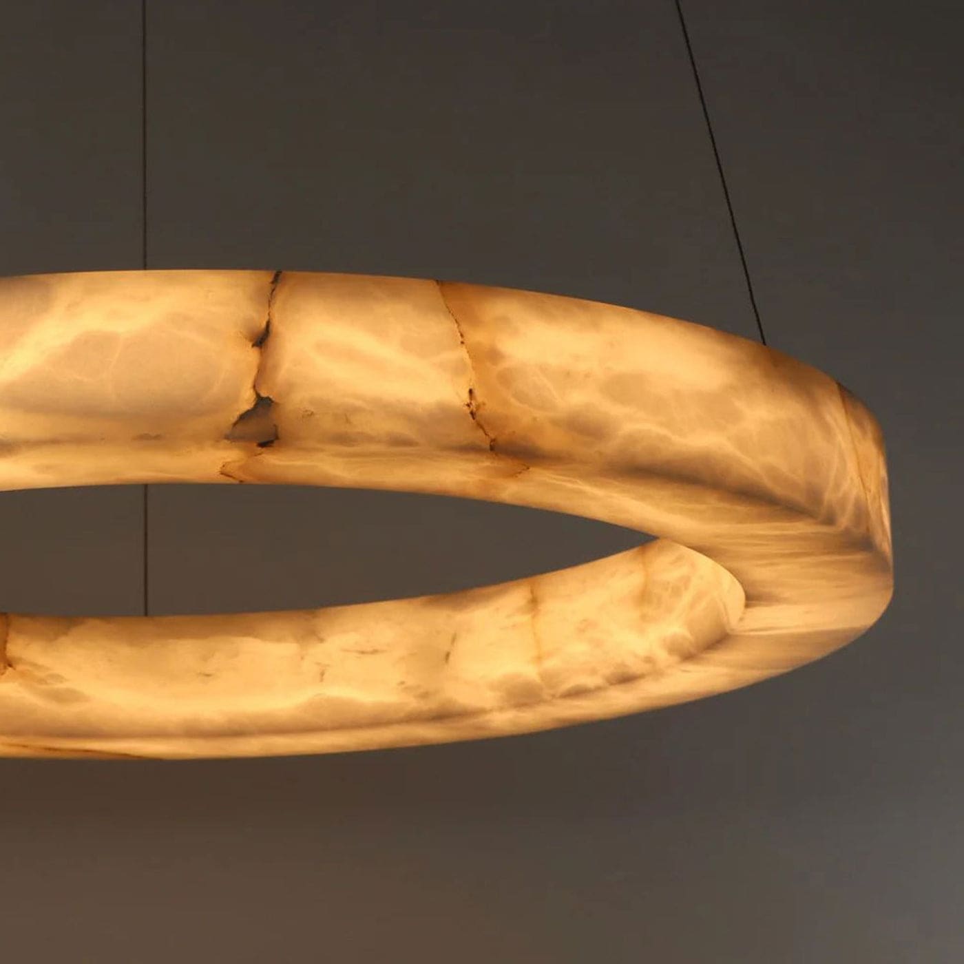 3-Tier Round Marble Chandelier