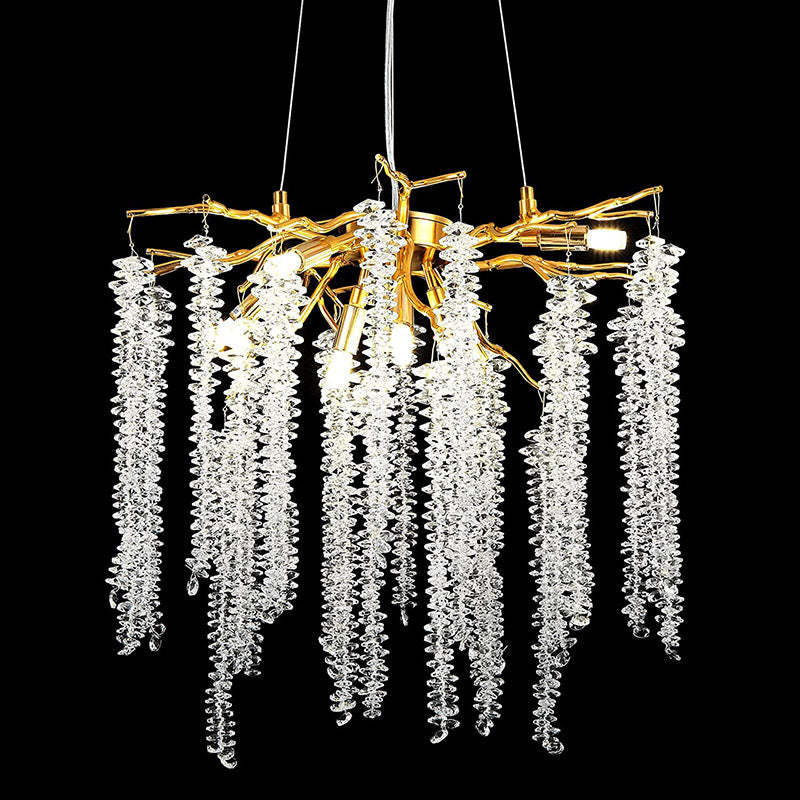 Vinery Tree Branch Crystal Chandelier 20.5"