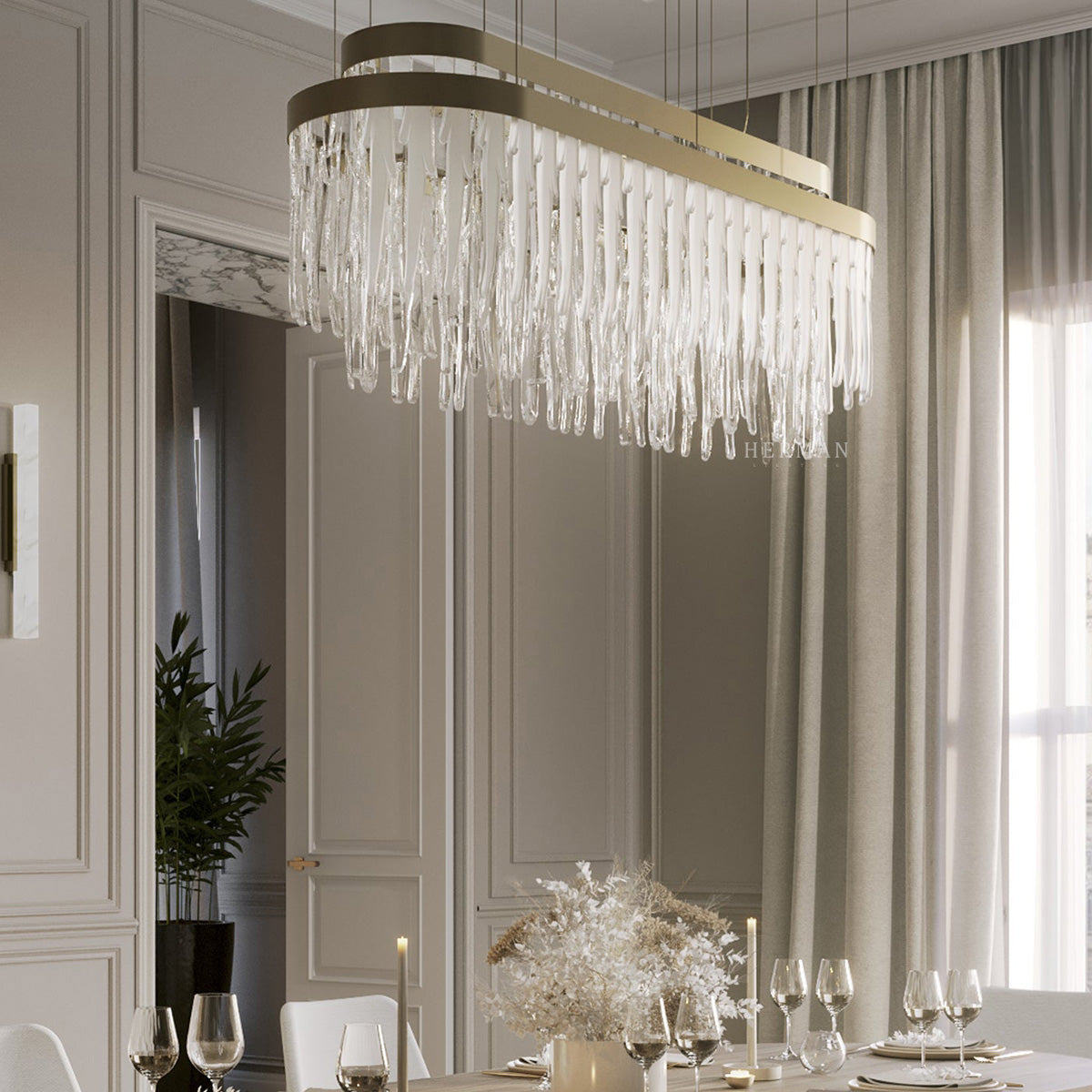 Babel Snooker 20 Light Suspension Modern Chandelier