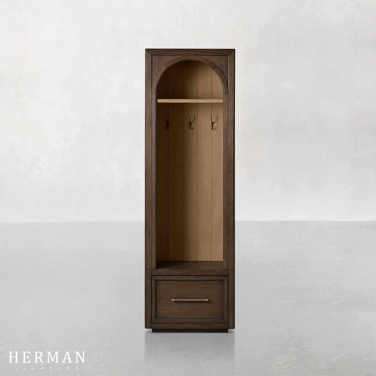 Hattie Single Entryway Cabinet in Oak 25"W