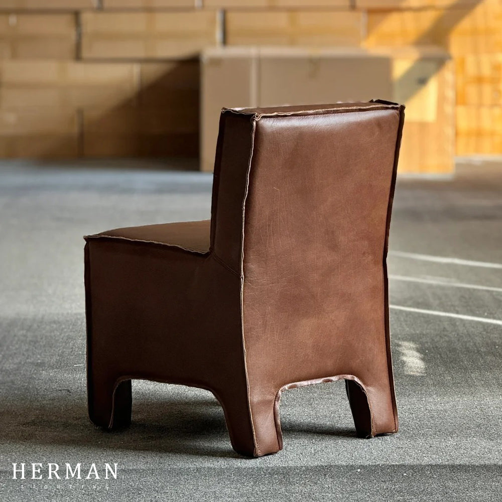 Playful Leather Dining Chair
