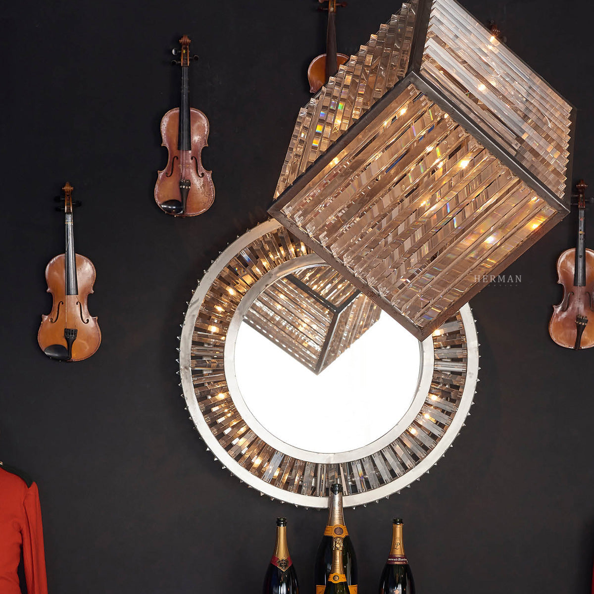 Lita Flush Mount Round Chandelier