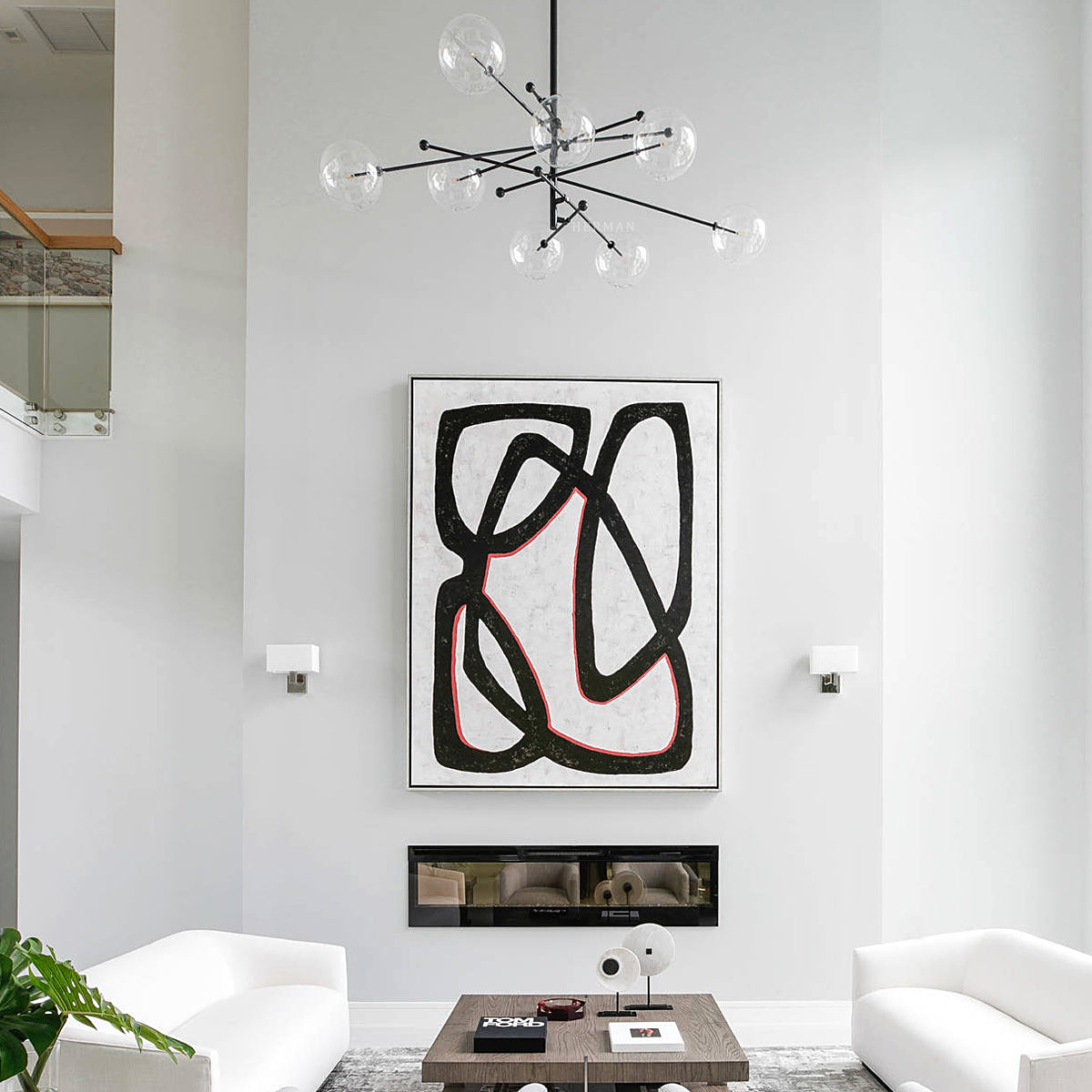 RD15 8-Light Modern Brass Chandelier - Schwung