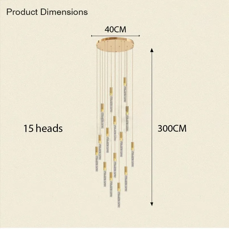 Adelaide Foyer & Staircace Chandelier 23" 19" 15" D