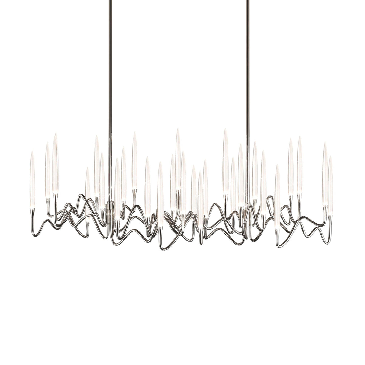 Pezzo Crystal Long Chandelier L78'' 59''  40''