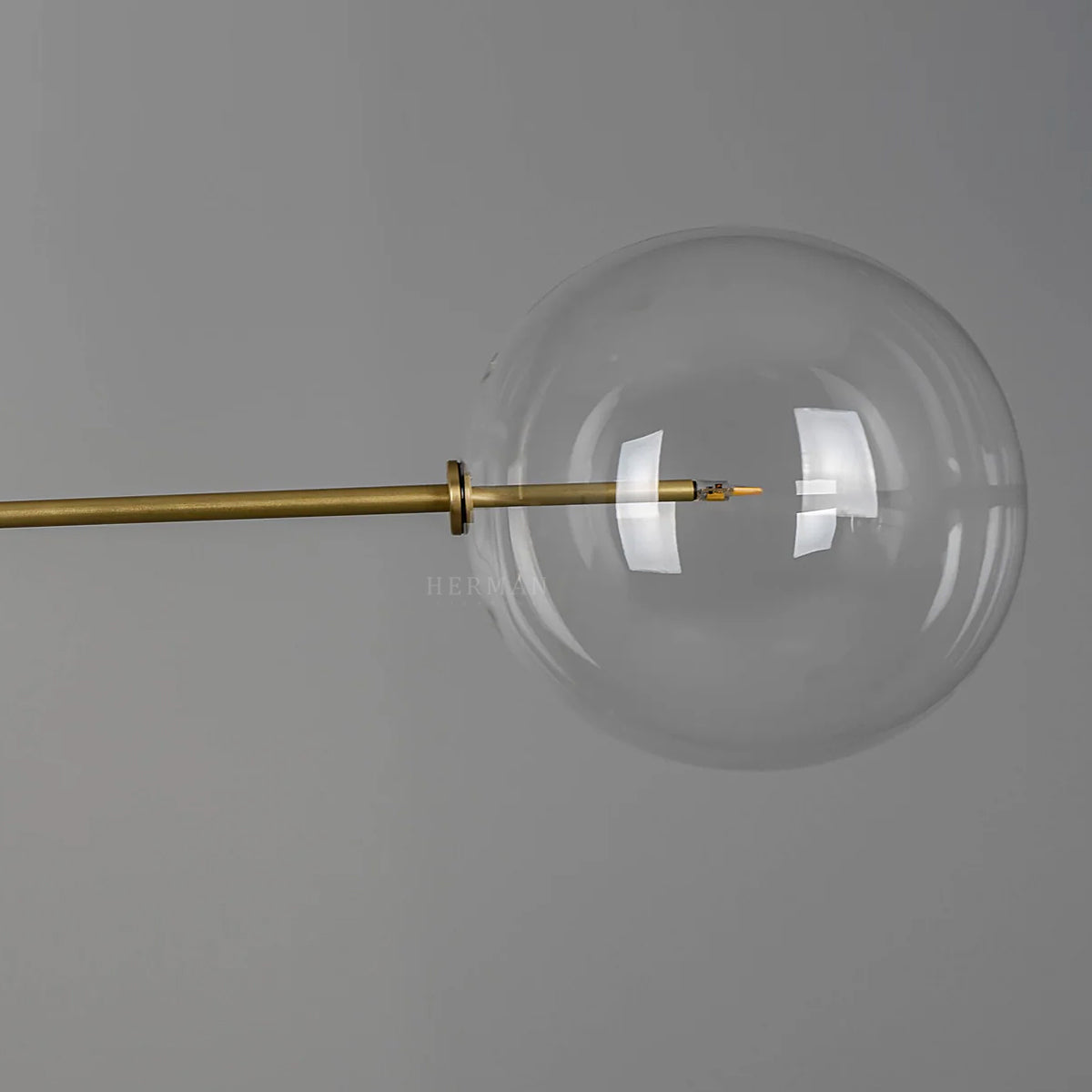 RD15 12-Light Modern Brass Chandelier - Schwung