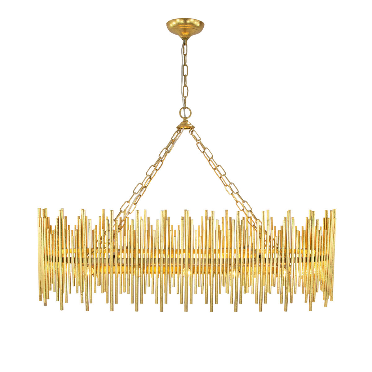 Althely 10 Lights Rectangle Pendant Chandelier