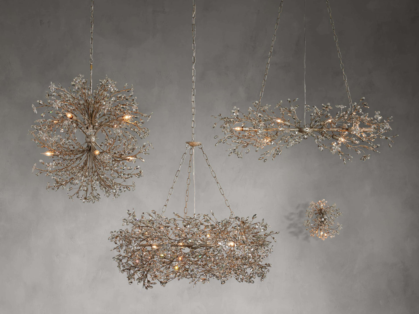 Fiore Crown Chandelier 39" 48" 60"