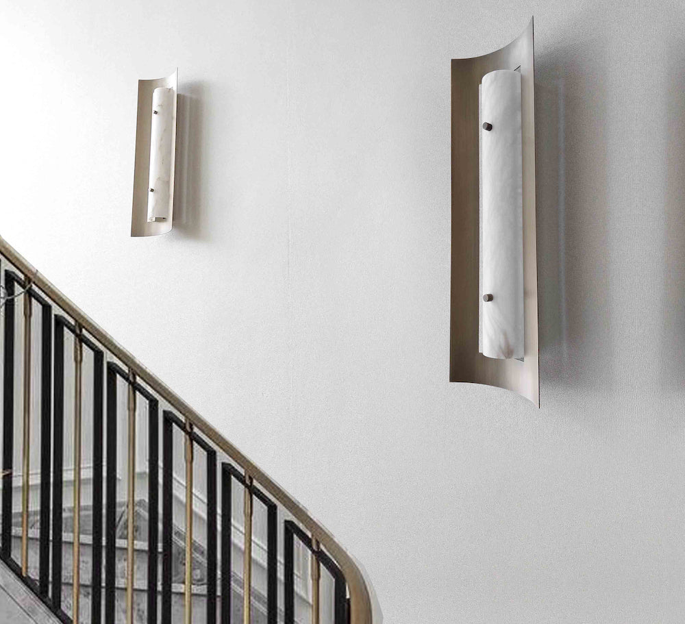 Tallis alabaster wall sconce