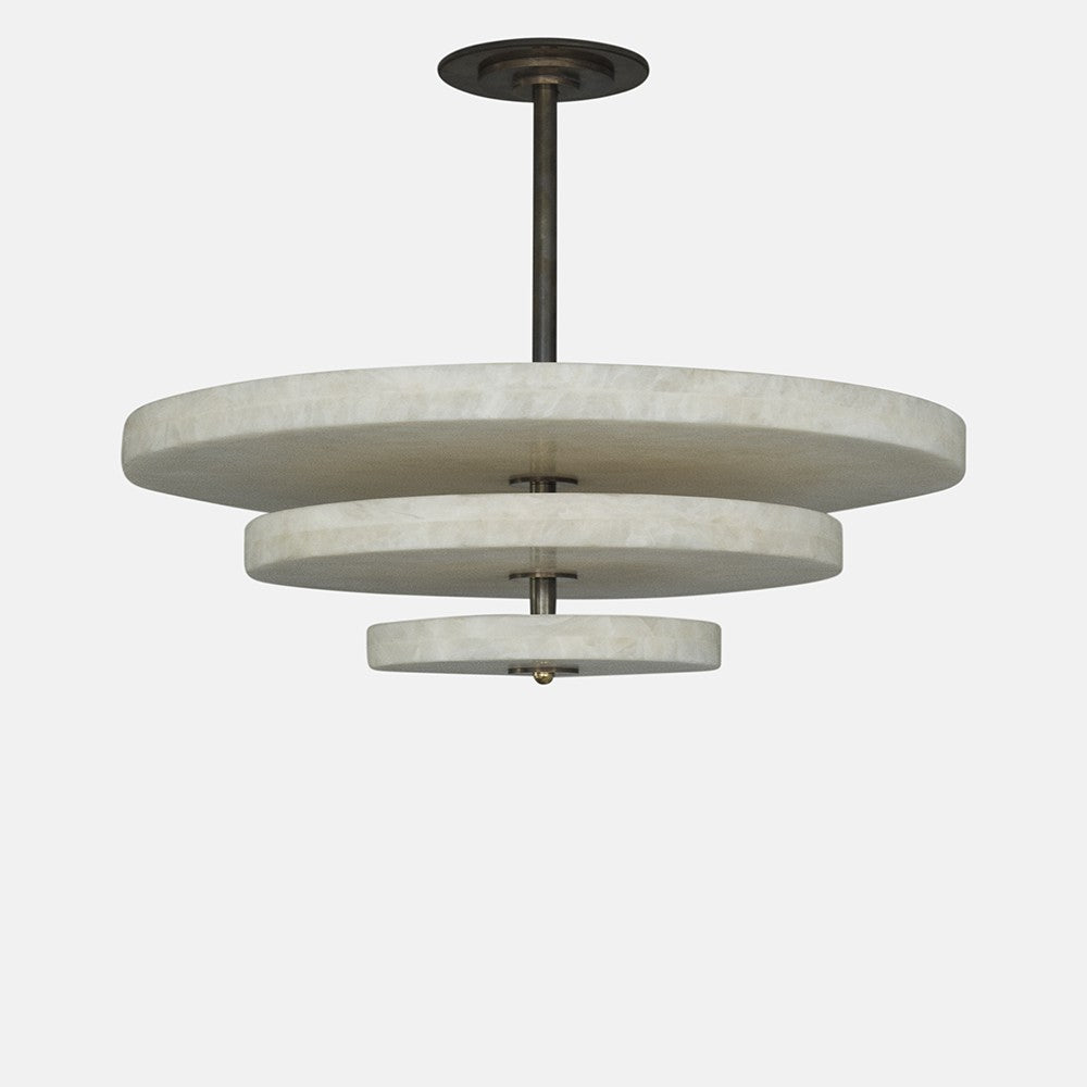 White onyx pendant light