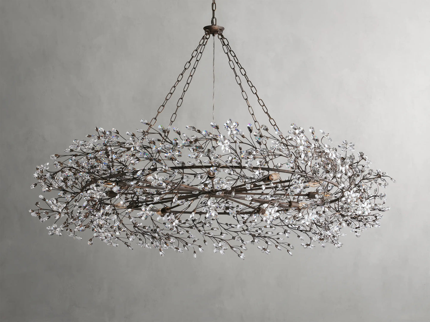 Fiore Crown Chandelier 39" 48" 60"