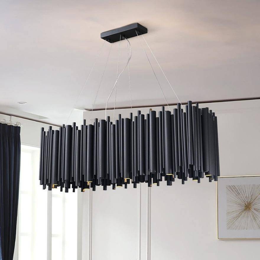 Vigor Rectangle Chandelier, Black