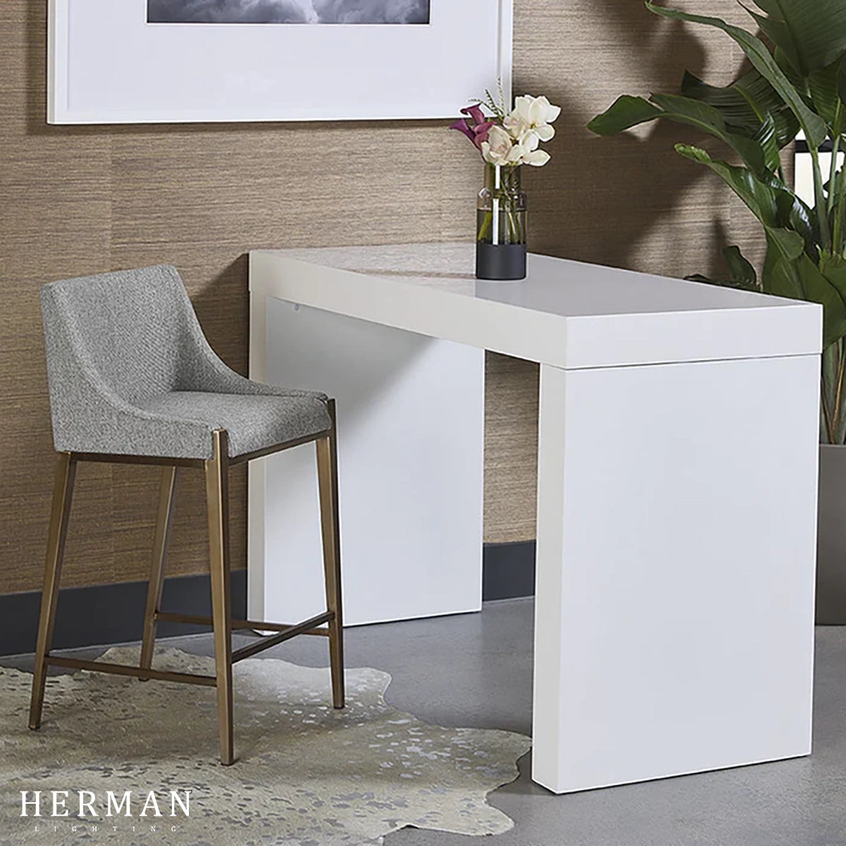 Thea Upholstered Counter Stool
