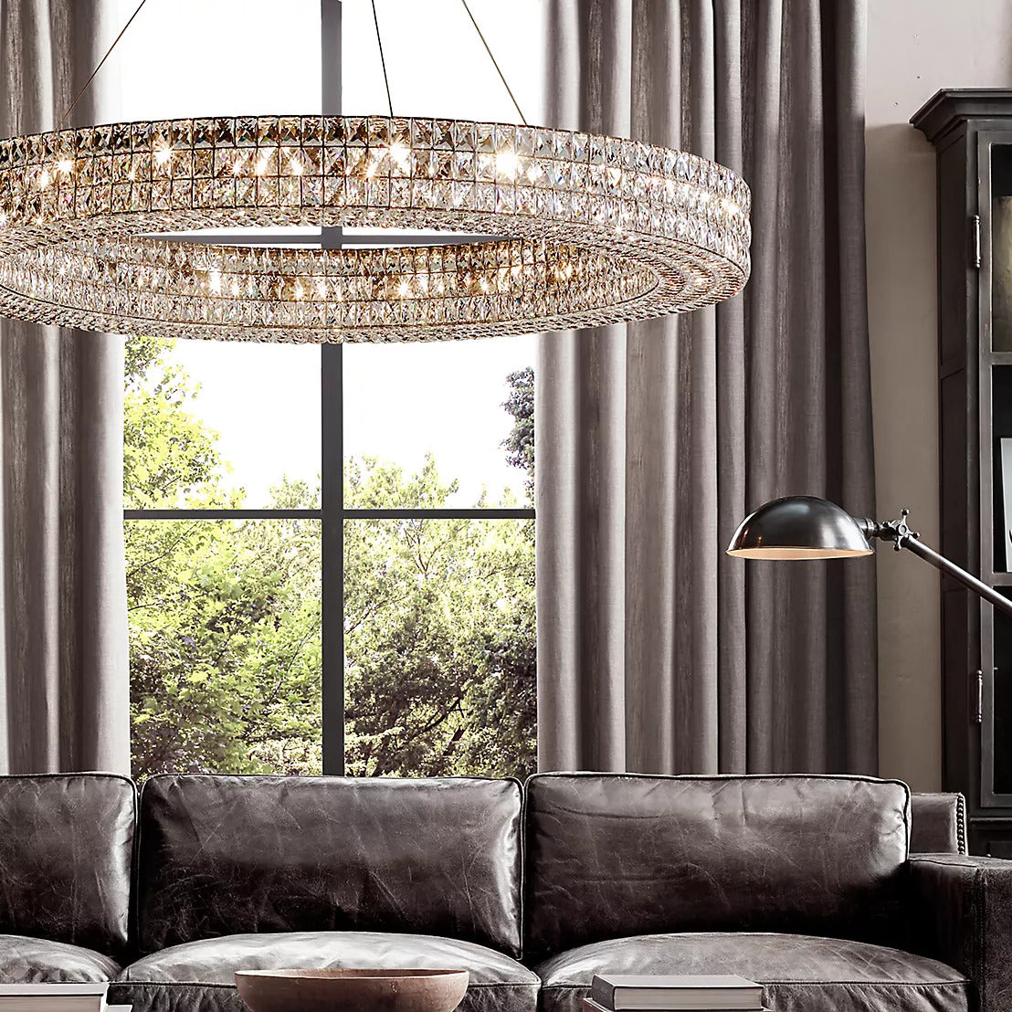 Spiridon Ring Crystal Chandelier 32" 44" 59"