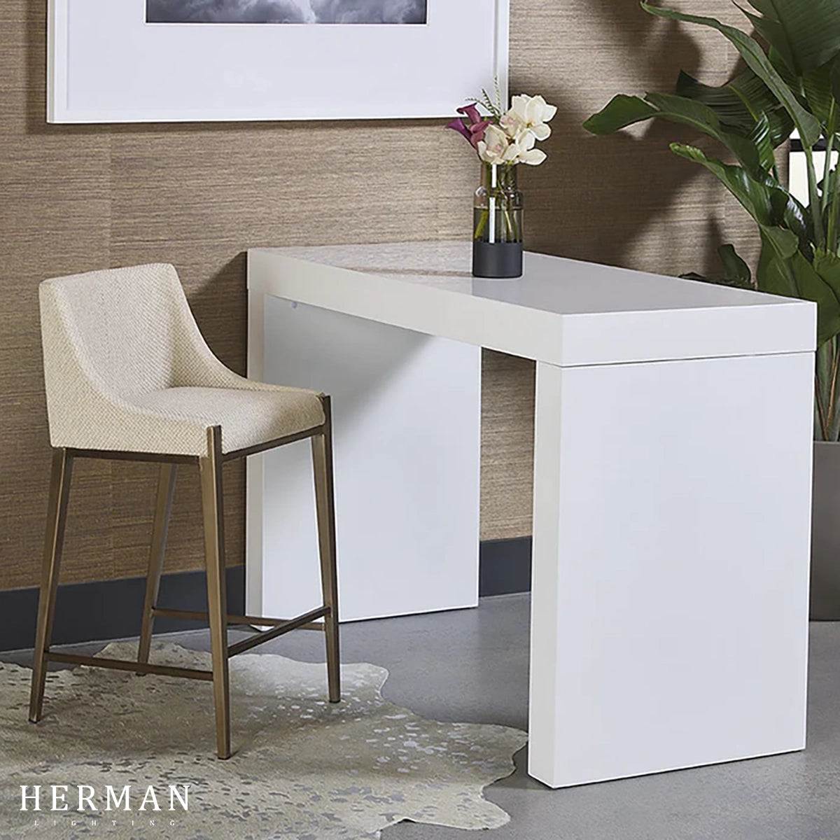 Thea Upholstered Counter Stool