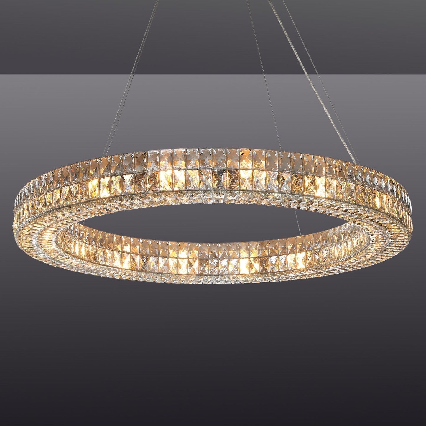 Spiridon Ring Crystal Chandelier 32" 44" 59"