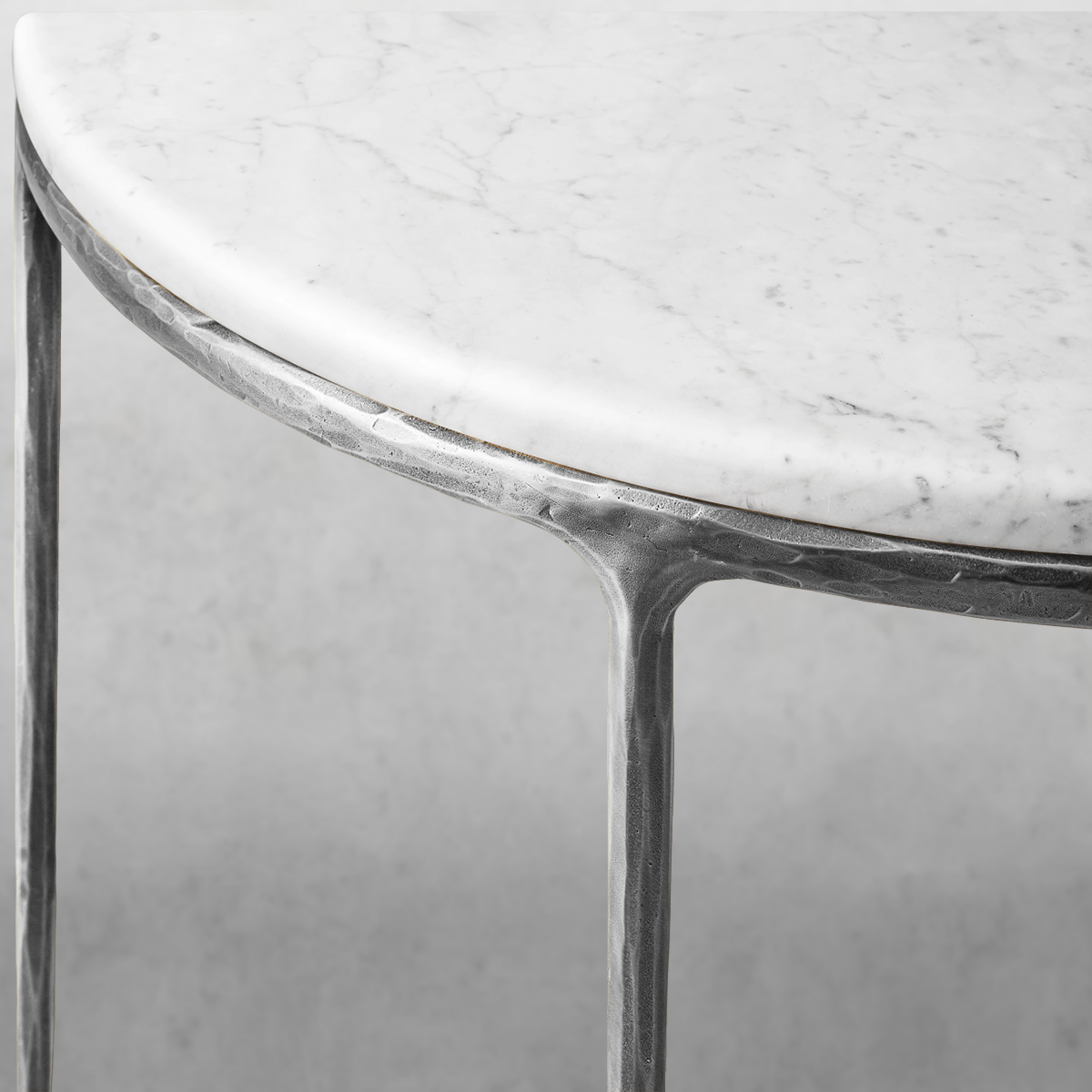 Thaddeus Semi-Circle Marble Console Table