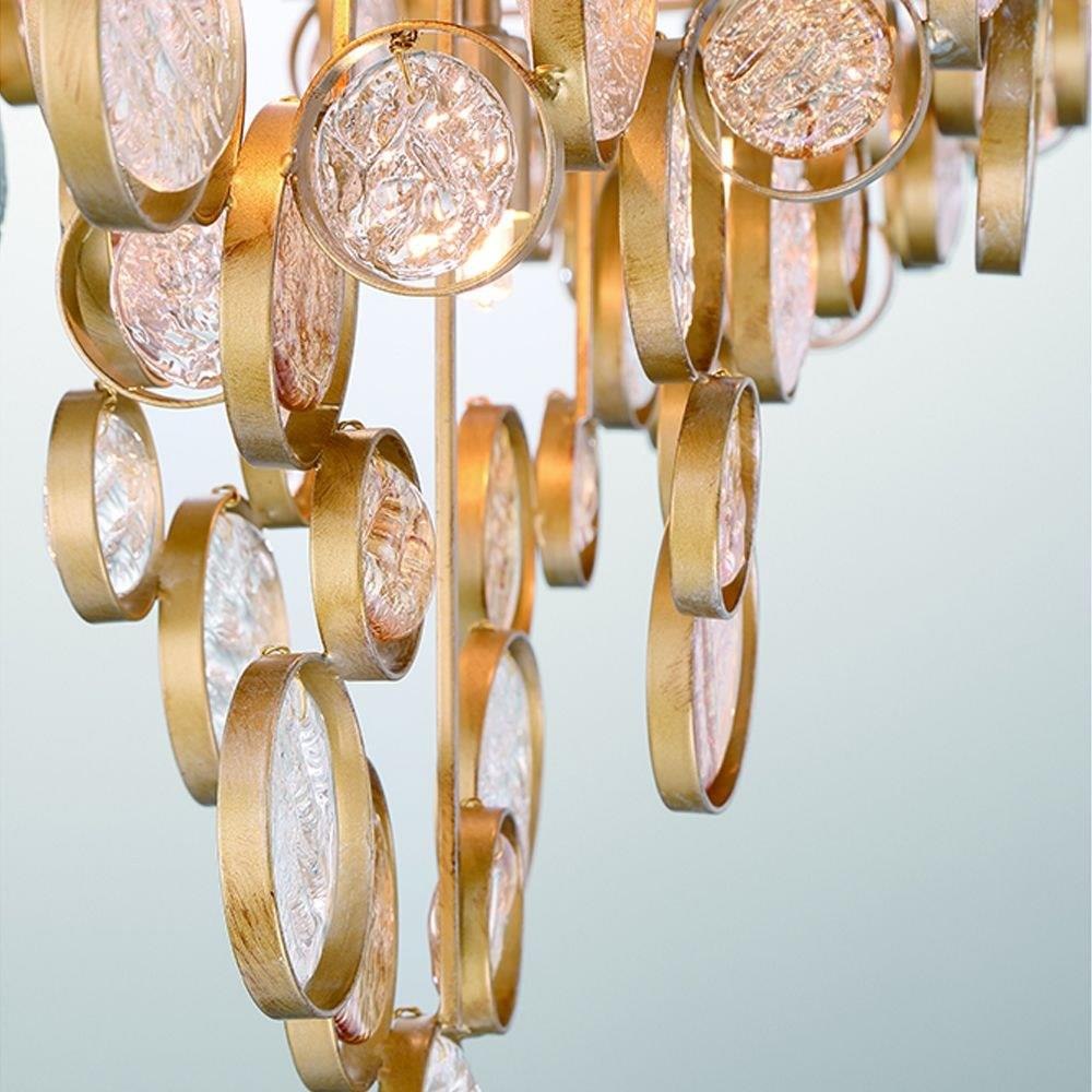 Trento Clustered Glass Linear Chandelier 40"