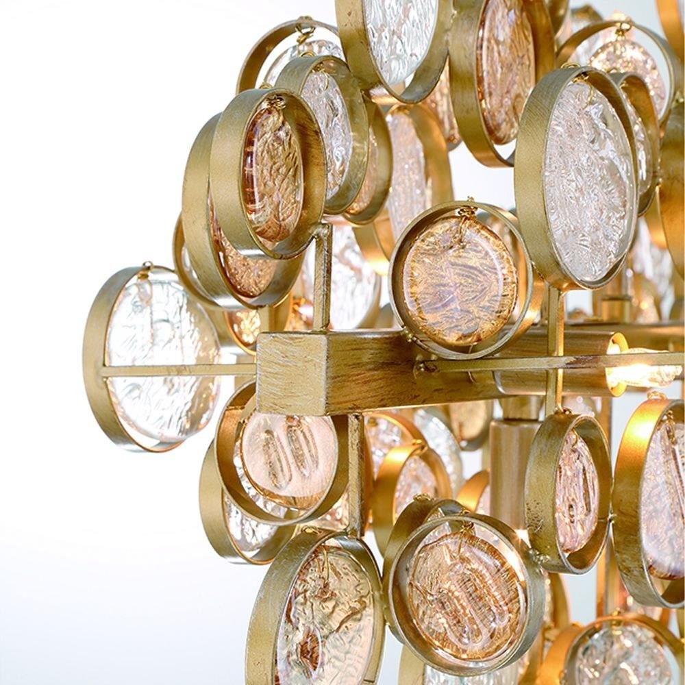 Trento Clustered Glass Linear Chandelier 40"