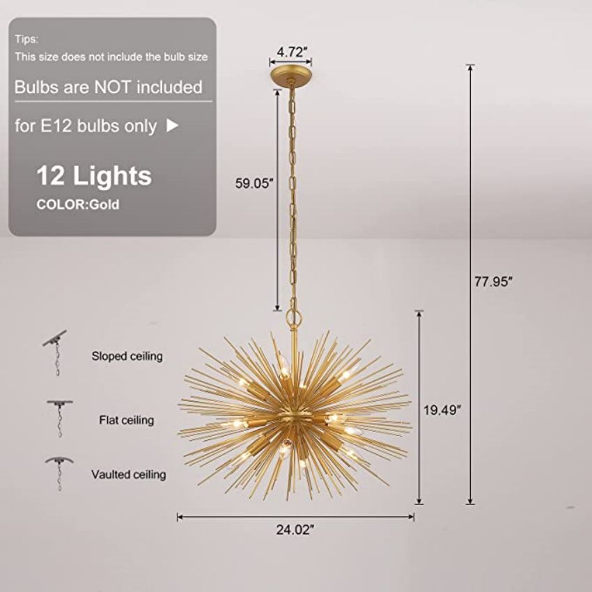 Sunburn 12-Light 24" Pendant