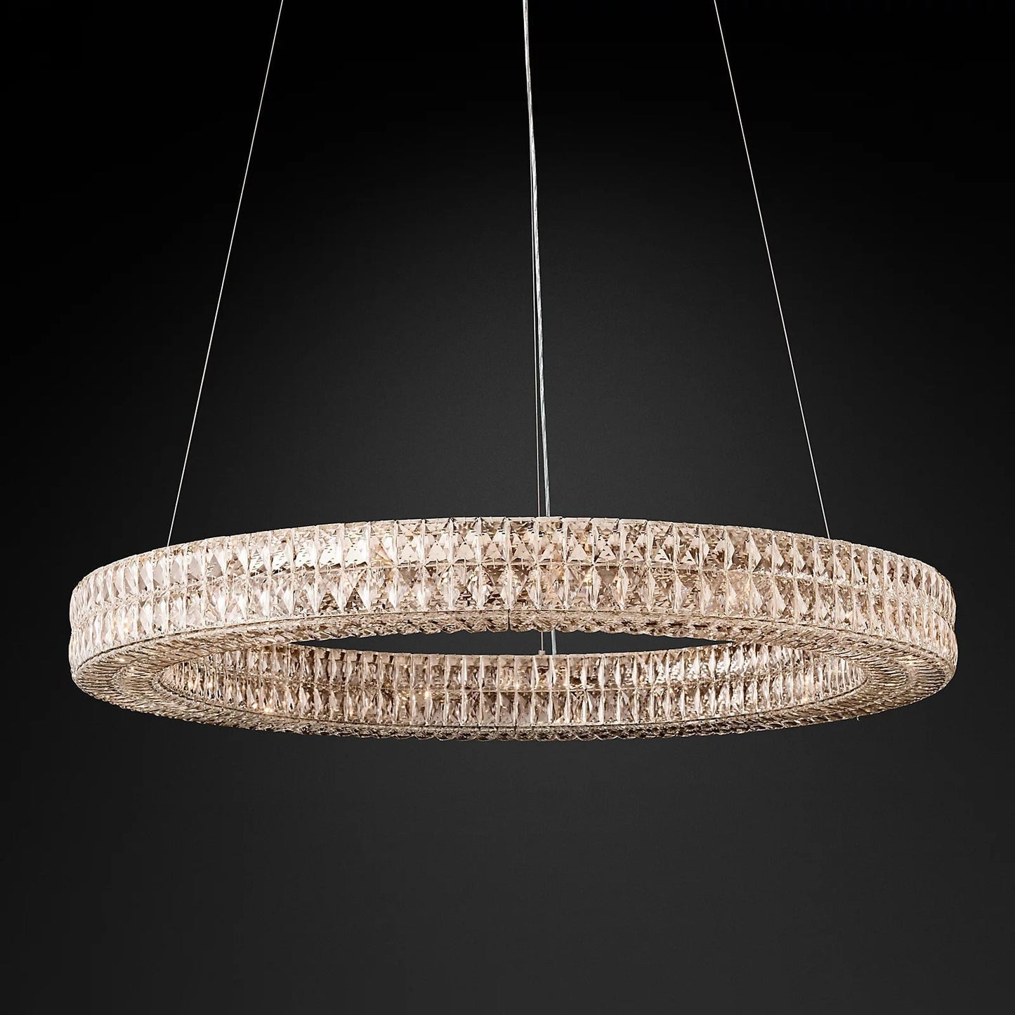 Spiridon Ring Crystal Chandelier 32" 44" 59"
