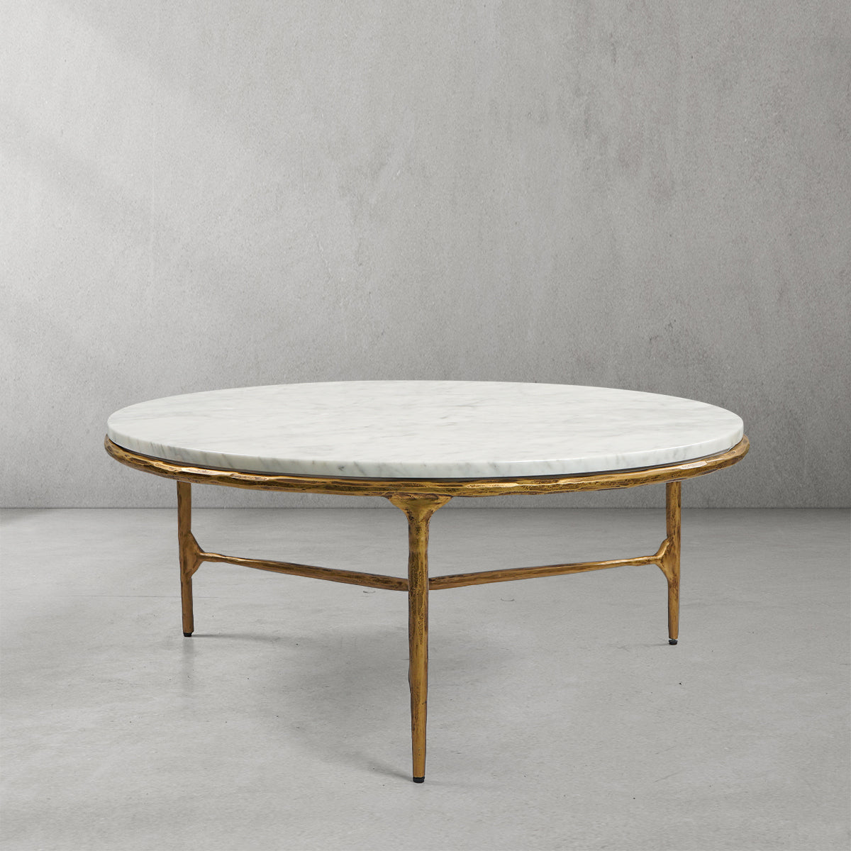 Thaddeus Marble Round Coffee Table 3 Legs 35"