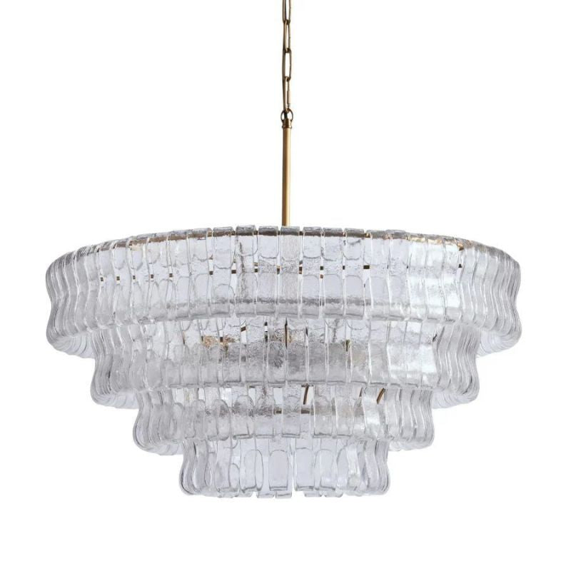 Amor 4-Tier Glass Round Chandelier 36"