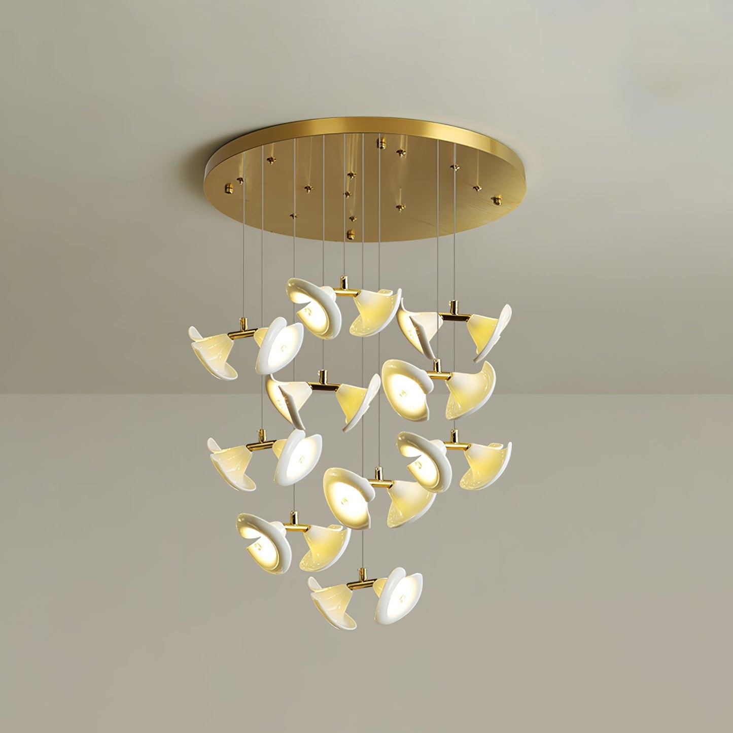 Blossom Double Horn Chandelier