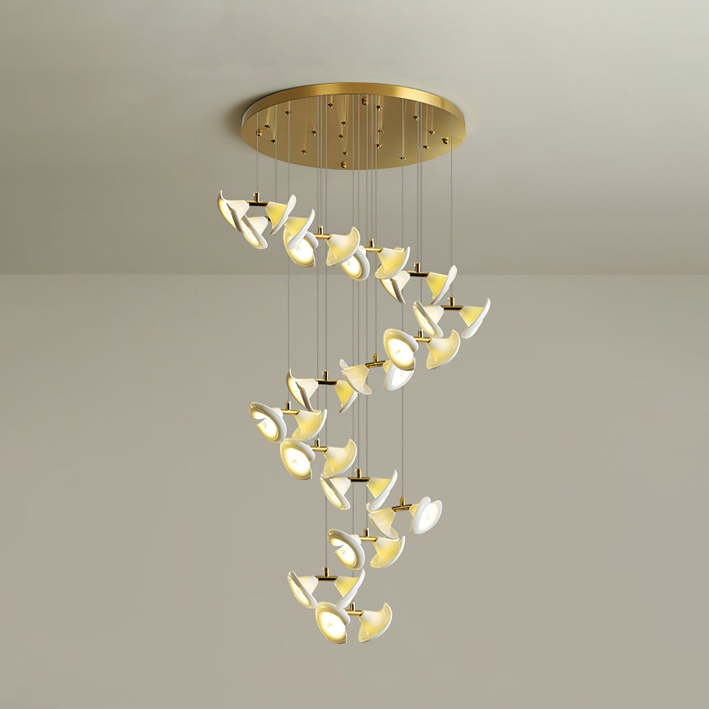 Blossom Double Horn Chandelier