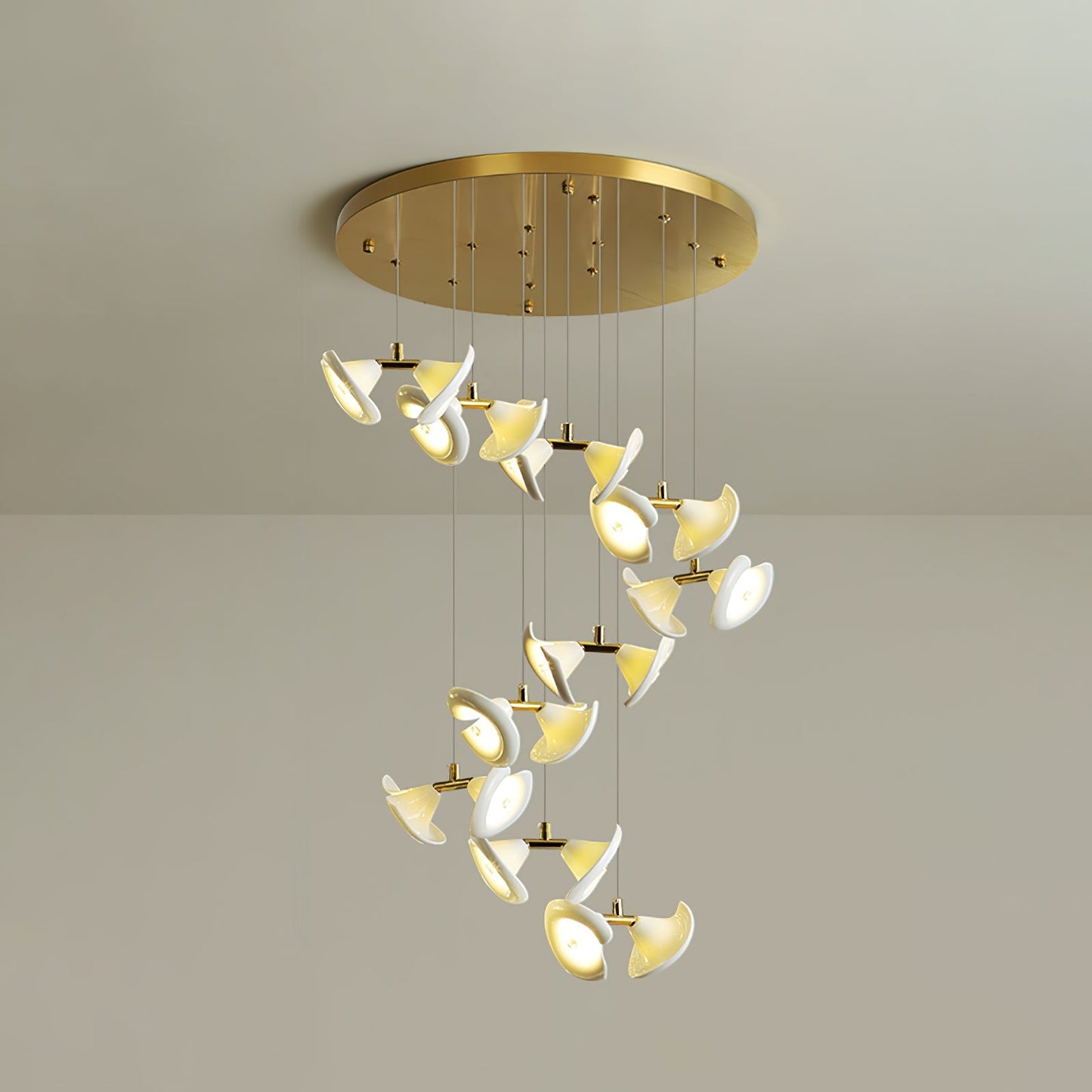 Blossom Double Horn Chandelier