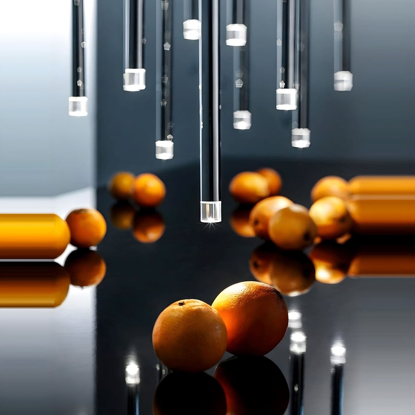 Tube chandelier