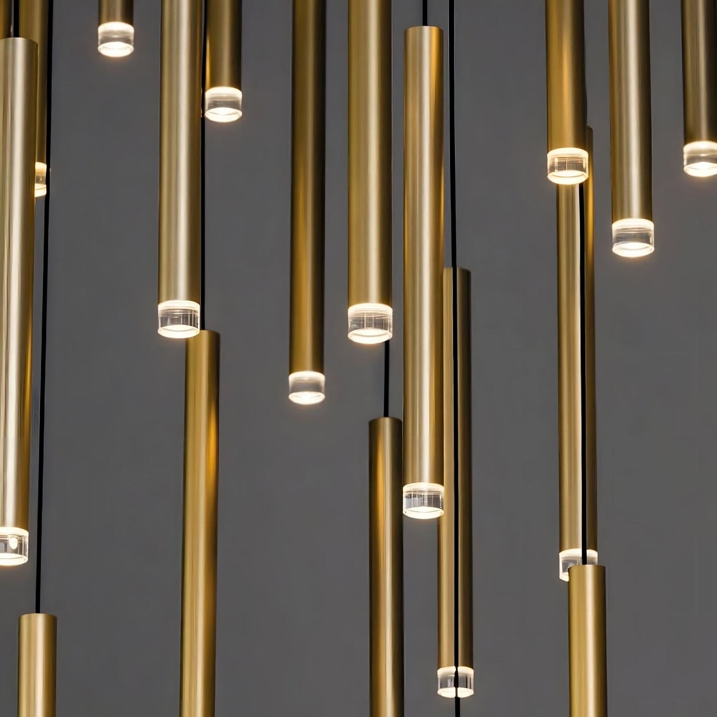 Tube chandelier