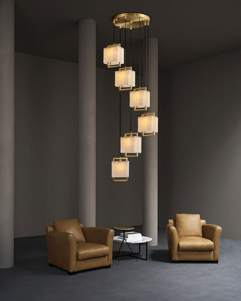 1-Light Rubbed Brass Alabaster flush mount Wall Light Fixture for bedside