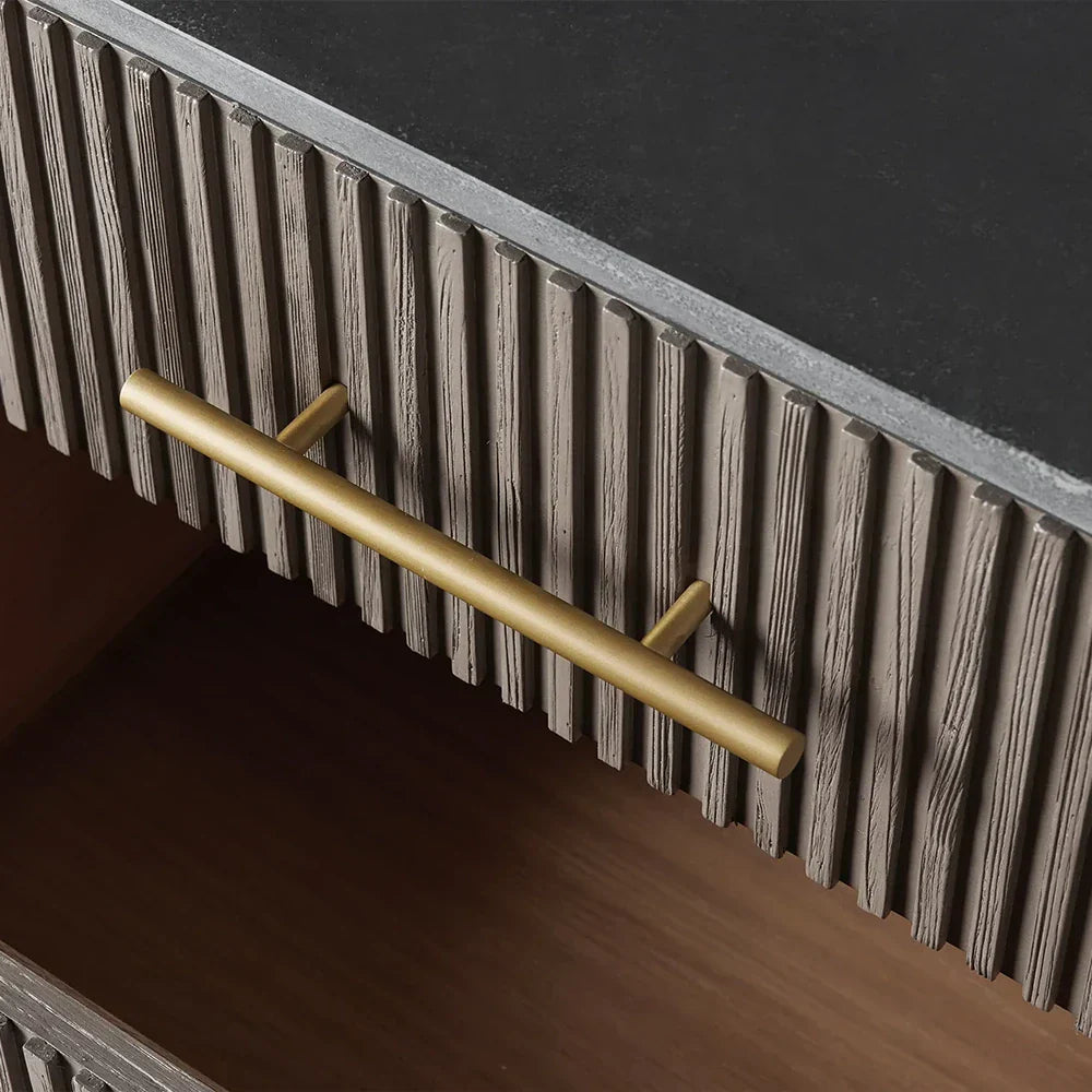 Arden Closed Nightstand in Oak