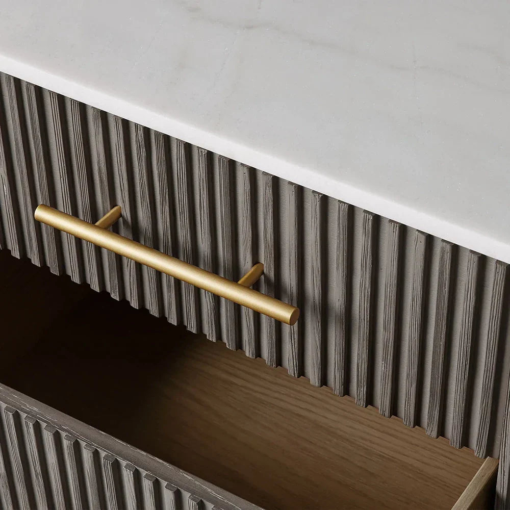 Arden Closed Nightstand in Oak