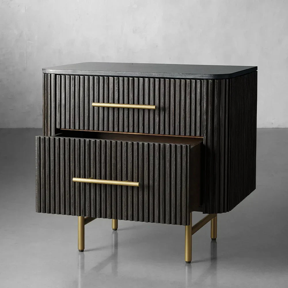 Arden Closed Nightstand in Oak
