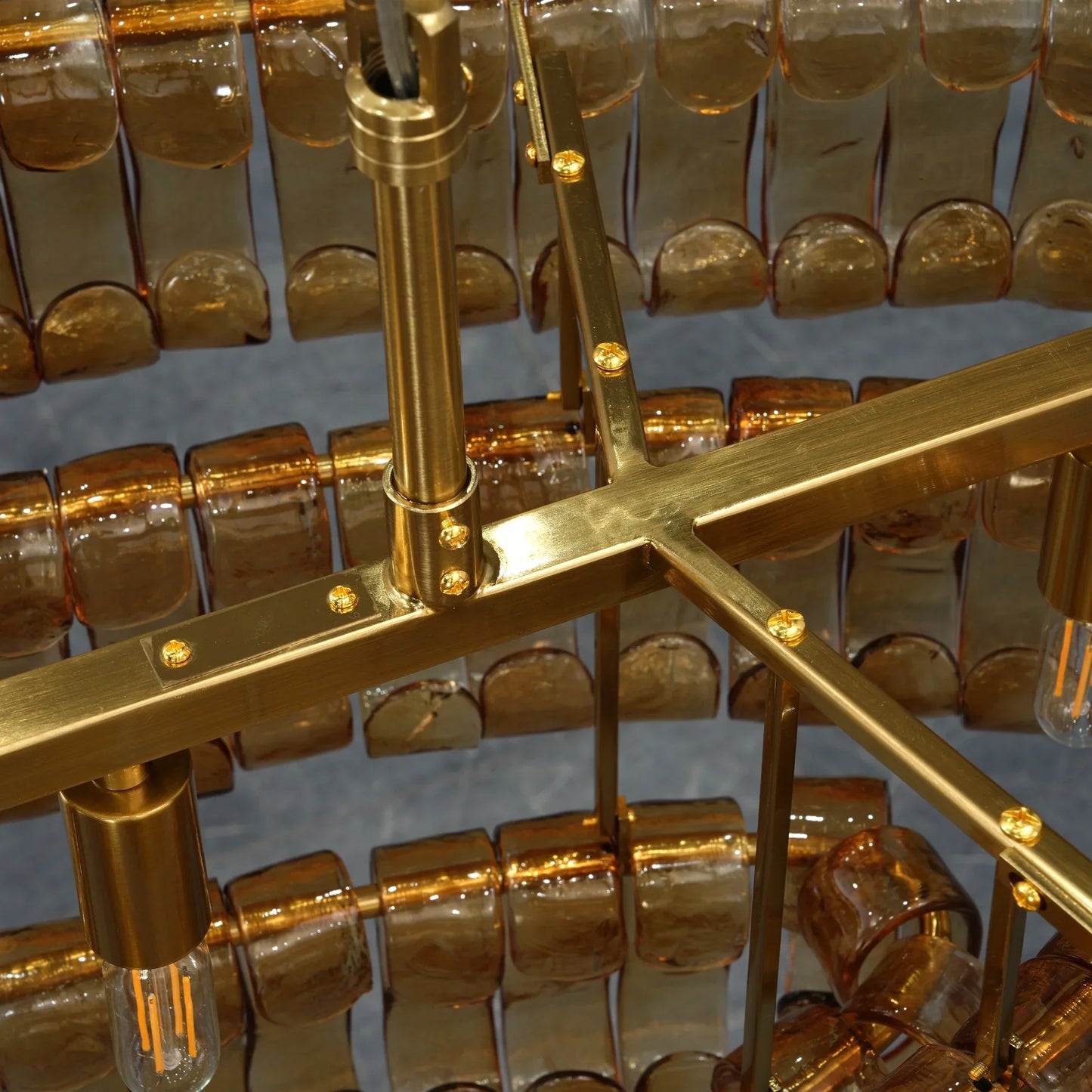 Amor Glass Oval Chandelier 54"W/65"W